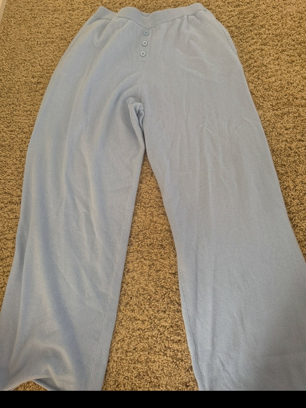 Daily Drills Light Blue cashmere pants size M/L - Picture 3 of 3
